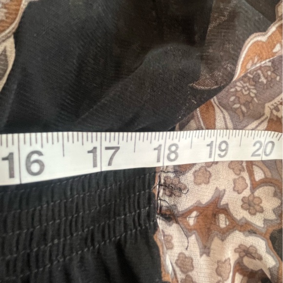 INC International Concepts Black Nylon Patterned Blouse Camisole Women's size M - Picture 13 of 16